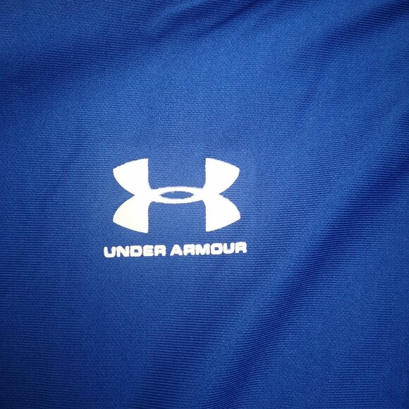 Under Armour Men's Size Large Blue & White Filled Full Zip Active Jacket - Picture 8 of 12